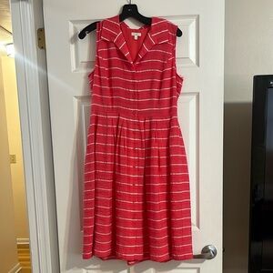 Talbots Sleeveless Collar Dress